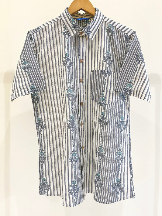 COTTON PRINTED HALF SLEEVE SHIRT