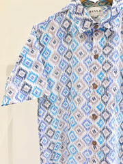 COTTON BLOCK PRINTED HALF SLEEVE SHIRT