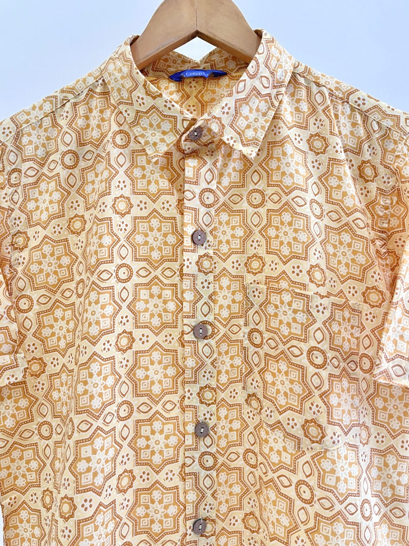 COTTON PRINTED HALF SLEEVE SHIRT