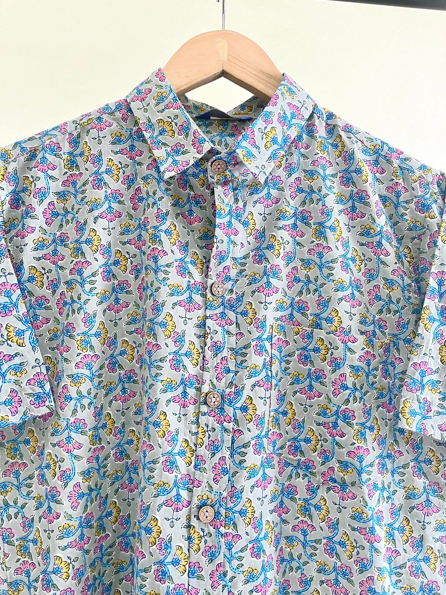 COTTON PRINTED HALF SLEEVE SHIRT