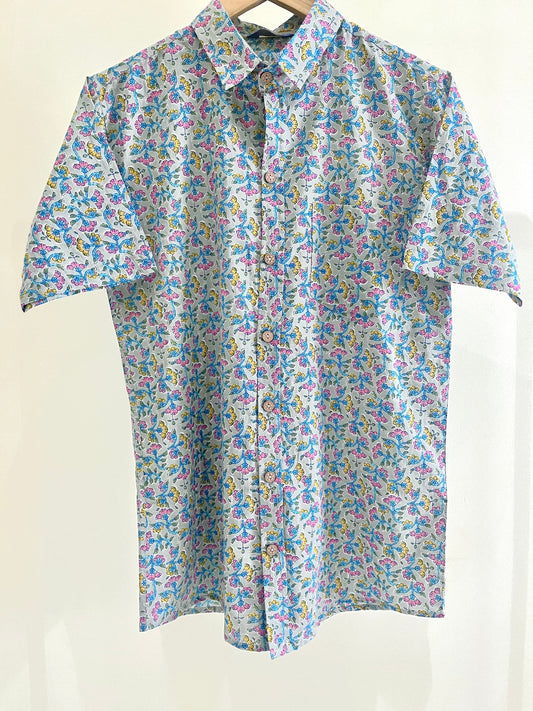 COTTON PRINTED HALF SLEEVE SHIRT