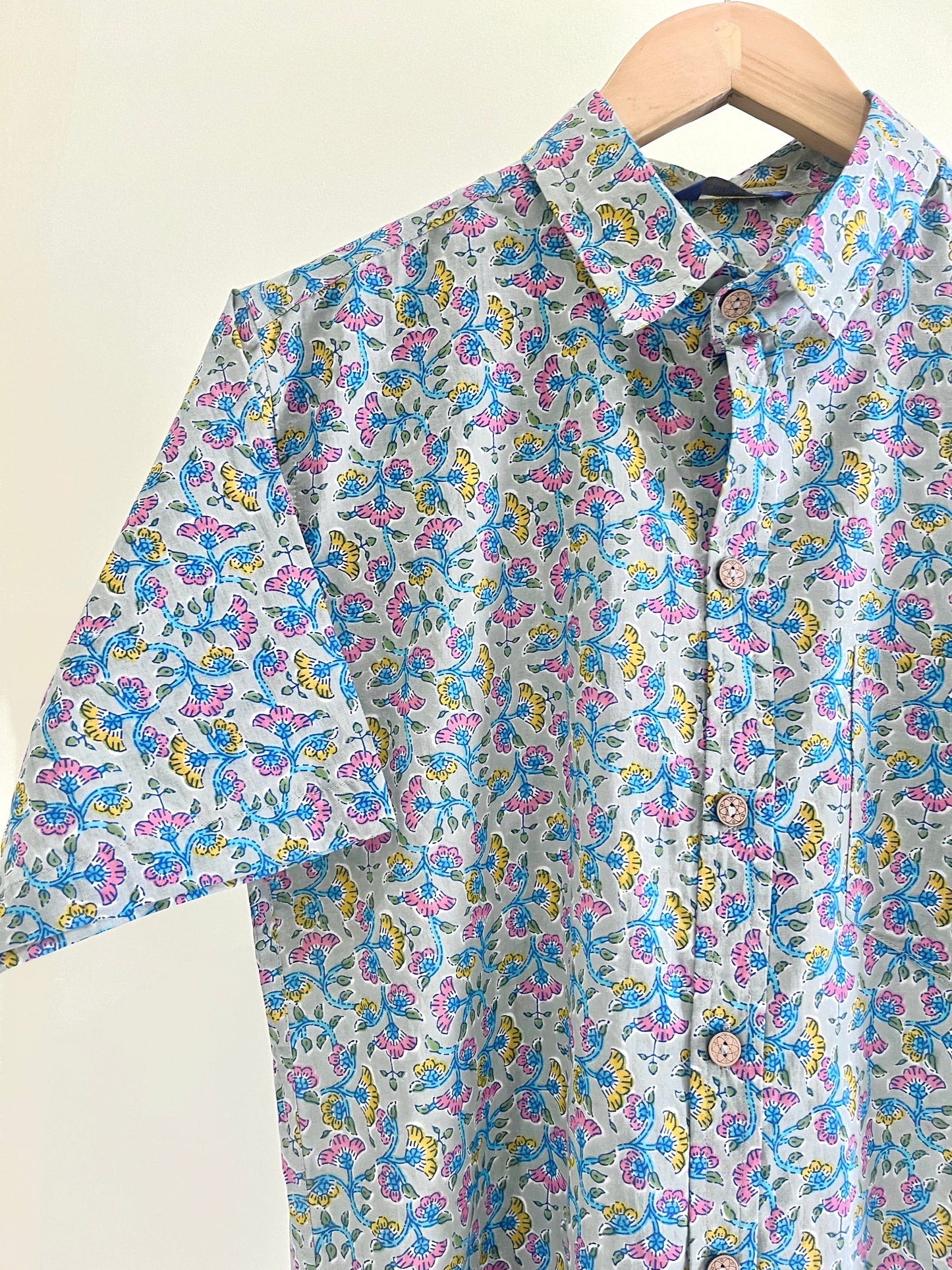 COTTON PRINTED HALF SLEEVE SHIRT