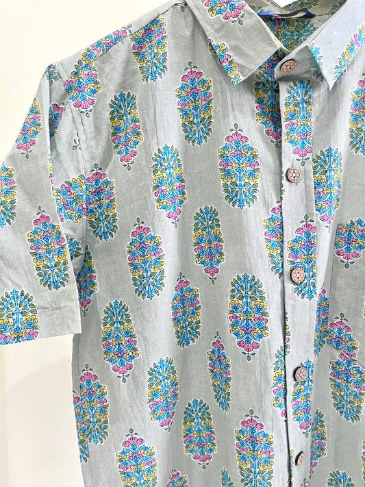 COTTON PRINTED HALF SLEEVE SHIRT