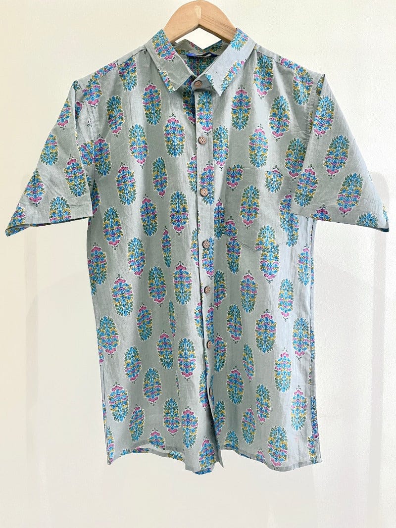 COTTON PRINTED HALF SLEEVE SHIRT