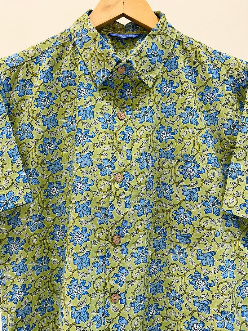 COTTON PRINTED HALF SLEEVE SHIRT