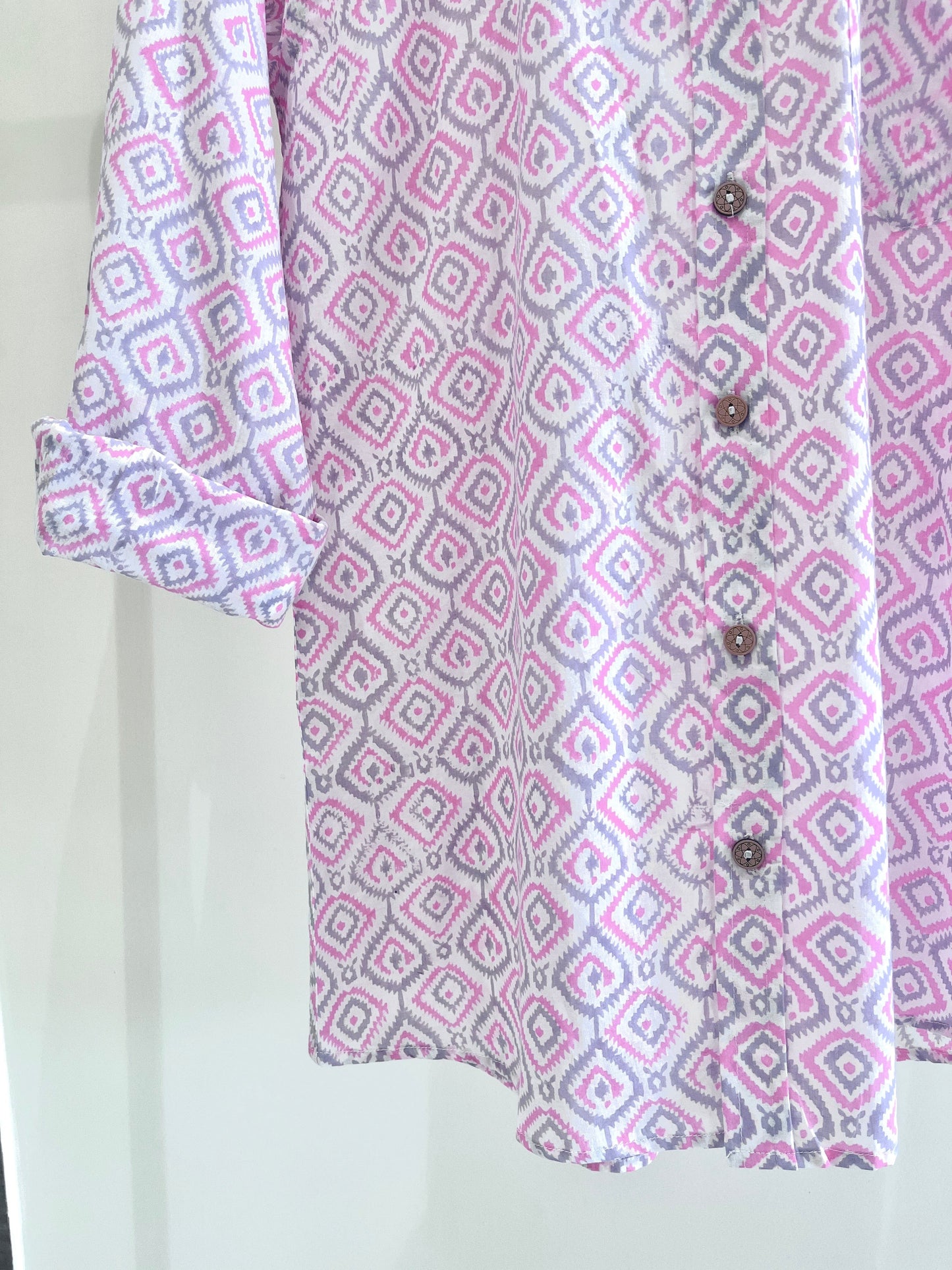 COTTON BLOCK PRINTED FULL SLEEVE SHIRT