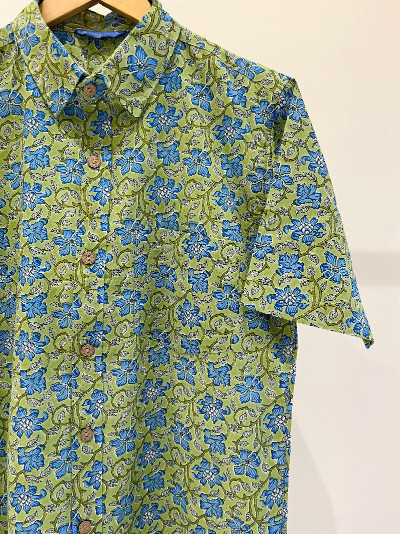 COTTON PRINTED HALF SLEEVE SHIRT