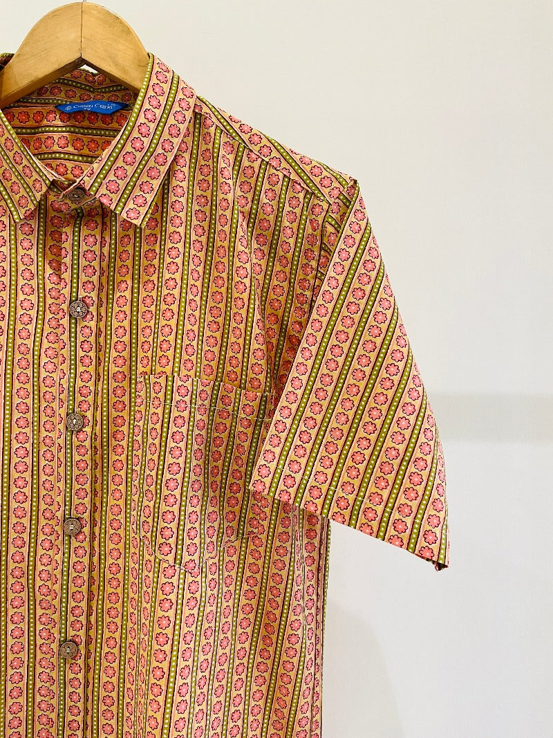 COTTON PRINTED HALF SLEEVE SHIRT