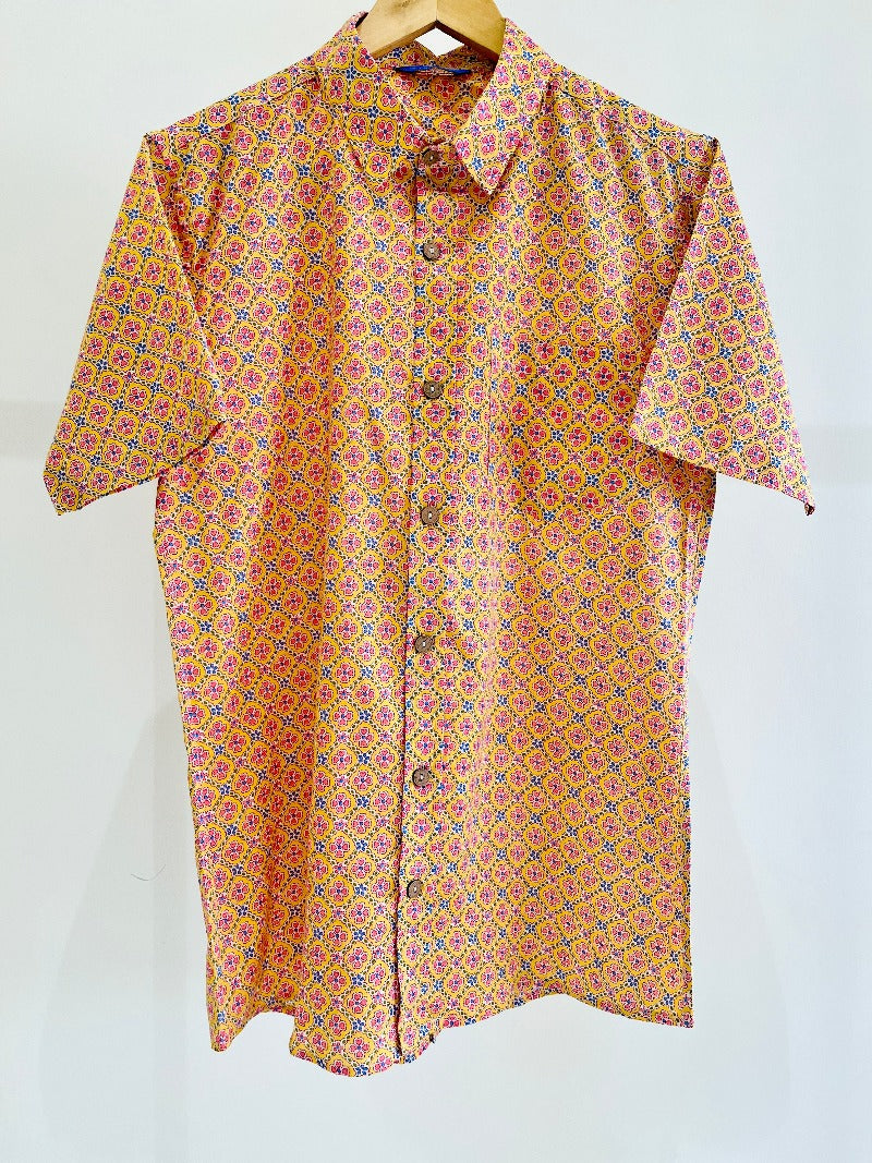 COTTON PRINTED HALF SLEEVE SHIRT