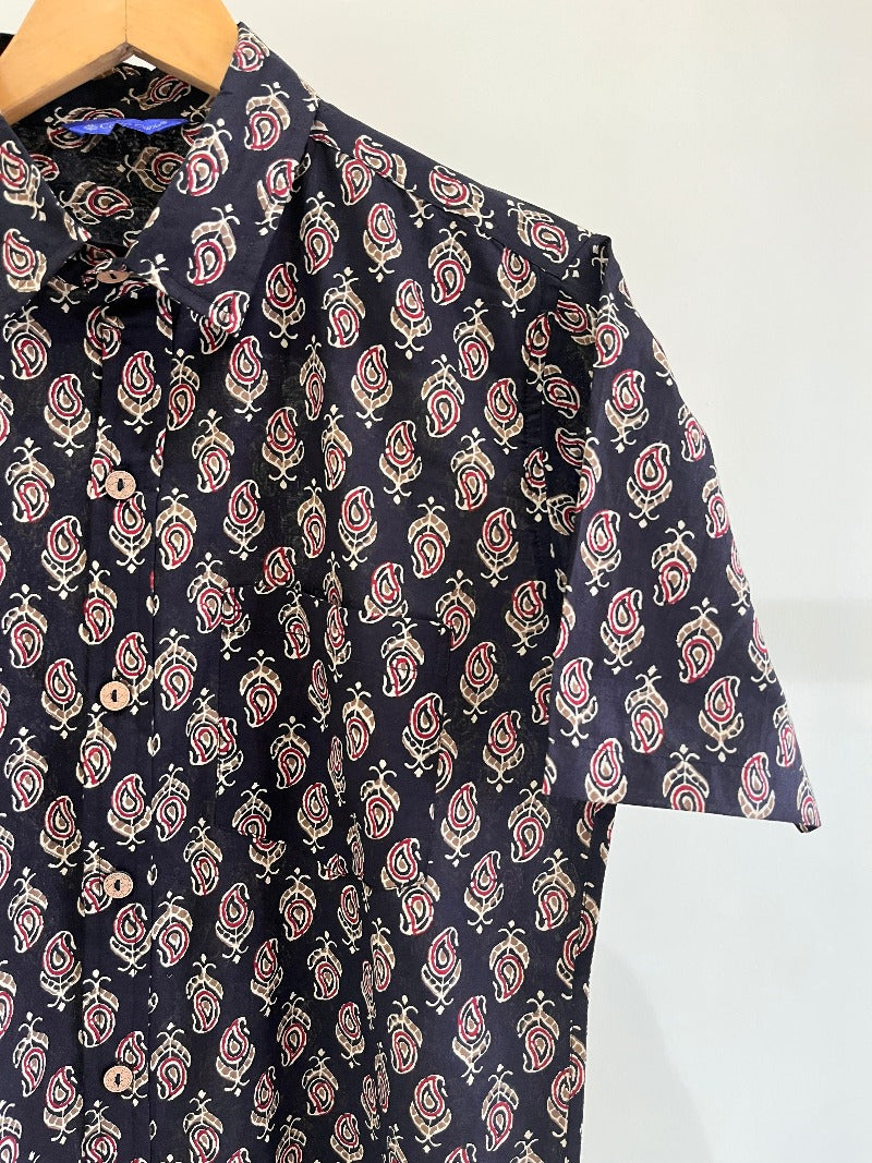 COTTON PRINTED HALF SLEEVE SHIRT