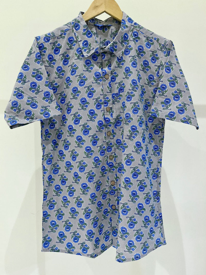 COTTON PRINTED HALF SLEEVE SHIRT