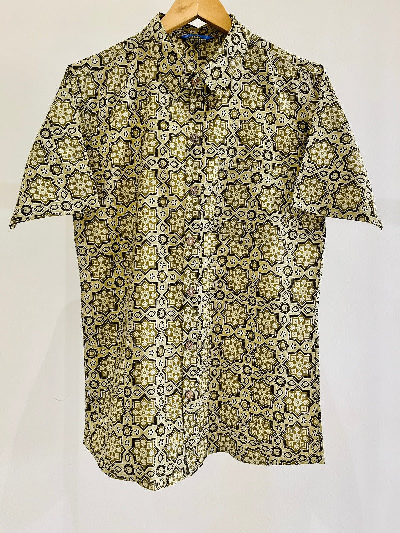 COTTON PRINTED HALF SLEEVE SHIRT