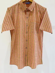 COTTON PRINTED HALF SLEEVE SHIRT