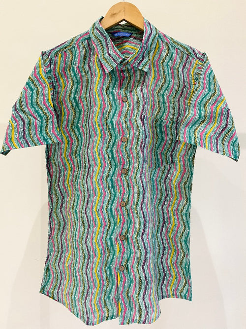Cotton Printed Half Sleeve Shirt