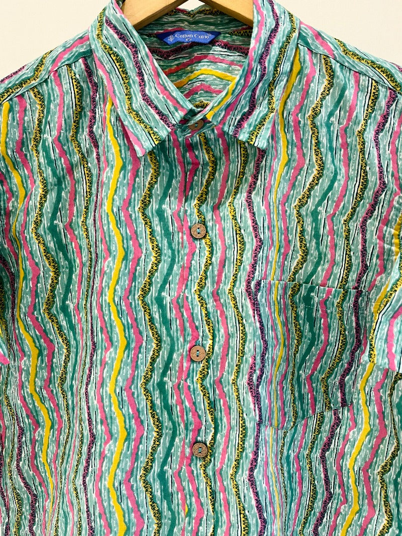 COTTON PRINTED HALF SLEEVE SHIRT