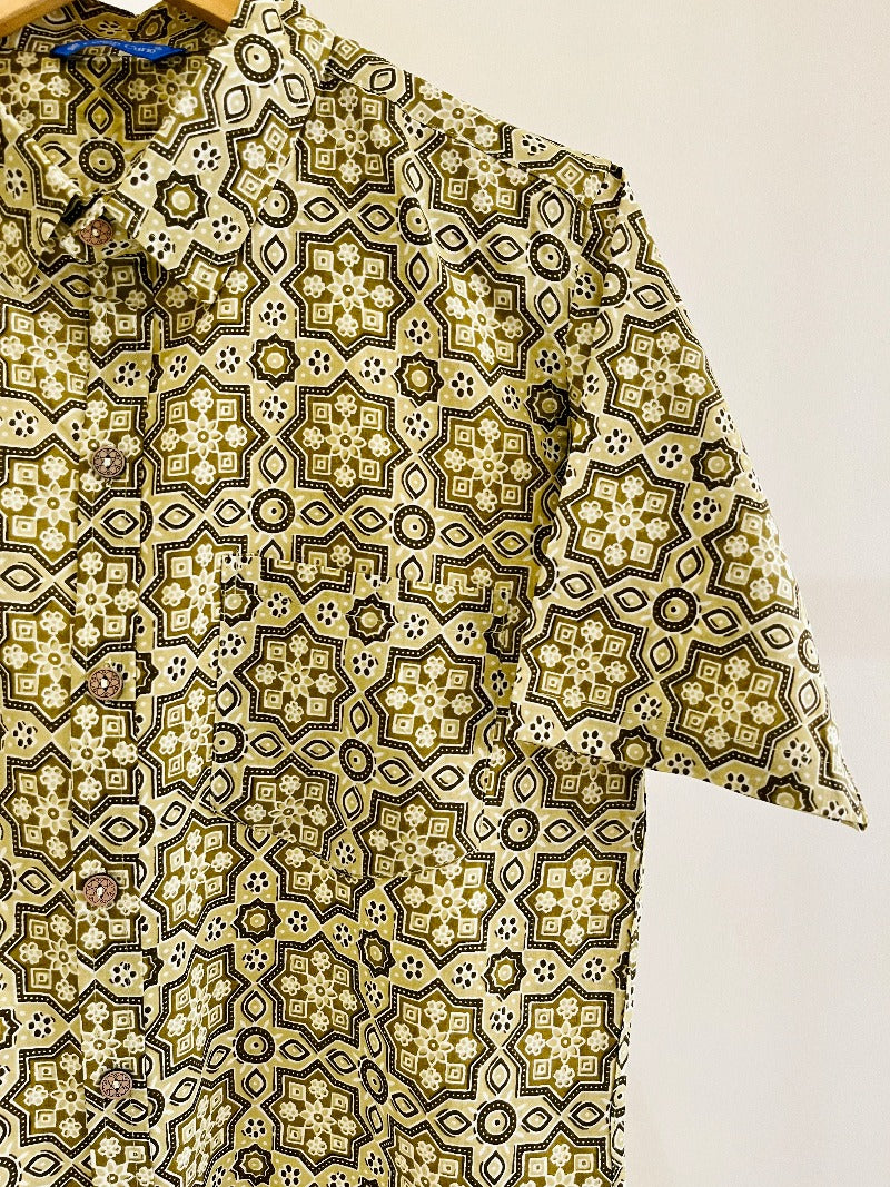 COTTON PRINTED HALF SLEEVE SHIRT