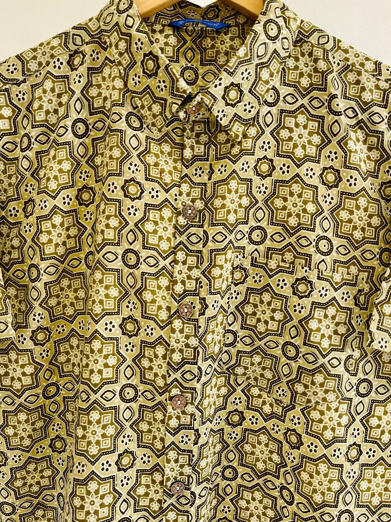 COTTON PRINTED HALF SLEEVE SHIRT